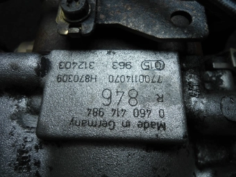 POMPA WTRYSKOWA RENAULT 1.9 DTI 0 460 484 984