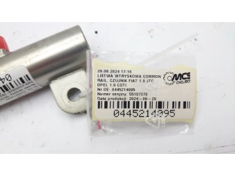 LISTWA WTRYSKOWA COMMON RAIL, CZUJNIK FIAT 1.9 JTD OPEL 1.9 CDTI 0445214095