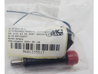 WTRYSKIWACZ SIEMENS 06B133551T VW, AUDI, A4, A6, SEAT, SKODA 2.0 20V, 1.8T