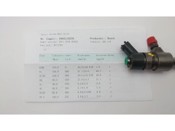 WTRYSKIWACZ BOSCH 0445110276 OPEL ASTRA, VECTRA, ZAFIRA 1.9 CDTI SAAB TEST