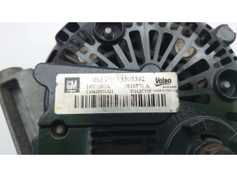 ALTERNATOR VALEO 140 A OPEL ASTRA, CORSA, MERIVA, CHEVY AVEO 13505392