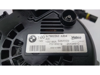 ALTERNATOR VALEO BMW 180 A E87 E90 E92 E93 E60 E84 E83 1.6-2.0D 12317802261