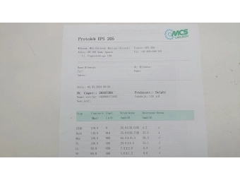 WTRYSKIWACZ DELPHI A6510703087 MERCEDES SPRINTER 906, VITO 2.2 CDI TEST