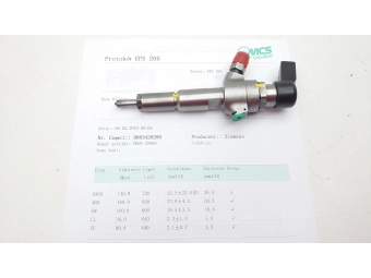 WTRYSKIWACZ SIEMENS 9663429280 PEUGEOT, CITROEN 1.4 HDI, FORD 1.4 TDCI TEST