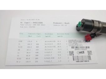 WTRYSKIWACZ 0445110265 RENAULT MASTER, TRAFIC 2.5DCI OPEL MOVANO 2.5 TEST