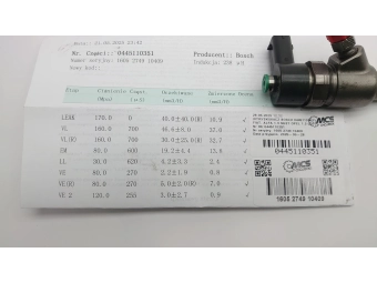 WTRYSKIWACZ BOSCH 0445110351 FIAT, ALFA 1.3 MJET OPEL 1.3 CDTI