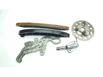 ROZRZĄD ZESTAW NAPINACZ ŁAŃCUCH ŚLIZGI KOŁO ZĘBATE RENAULT 2.0 DCI 130C11053R