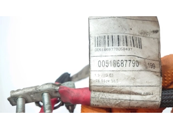 KLEMA PLUS, KABEL ROZRUSZNIKA FIAT DOBLO PUNTO 1.3 JTD COMBO CDTI 518687790