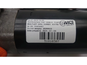 ROZRUSZNIK FIAT DOBLO, PUNTO 1.3 MULTIJET OPEL COMBO, ASTRA 1.3 51810307