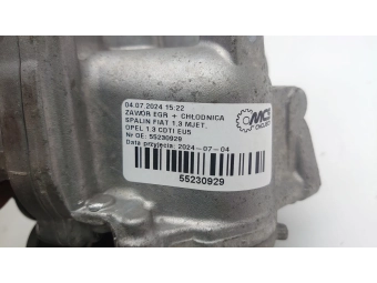 ZAWÓR EGR + CHŁODNICA SPALIN FIAT 1.3 MJET, OPEL 1.3 CDTI EU5 55230929