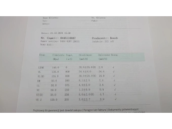 WTRYSKIWACZ BOSCH 0445110087 RENAULT MASTER, TRAFIC 2.5DCI OPEL MOVANO 2.5 SPRAWDZONY