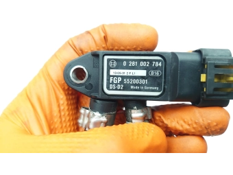 CZUJNIK CIŚNIENIA SPALIN FIAT 1.6 JTDM, OPEL , 1.9 CDTI SAAB 0281002784