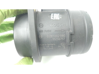 PRZEPŁYWOMIERZ POWIETRZA FIAT DOBLO, PUNTO 1.3 JTD COMBO 1.3 CDTI 0281002980