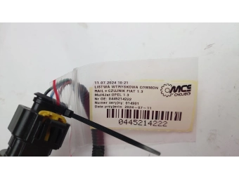 LISTWA WTRYSKOWA COMMON RAIL + CZUJNIK FIAT 1.3 MultiJet OPEL 1.3 0445214222