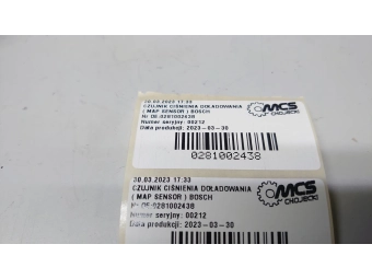 CZUJNIK CIŚNIENIA DOŁADOWANIA ( MAP SENSOR ) BOSCH
