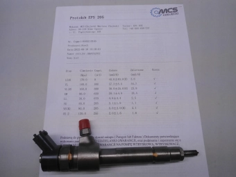 WTRYSKIWACZ OPEL VECTRA C 1.9 0445110165