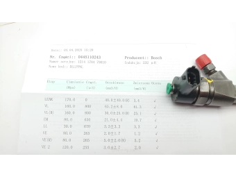 WTRYSKIWACZ BOSCH 0445110243 FIAT 1.9 JTDM OPEL 1.9 CDTI SAAB 1.9 TiD SPRAWDZONY
