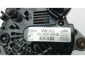 ALTERNATOR VALEO 180A VW SHARAN, PASSAT, ALHAMBRA SUPERB 2.0 TDI 03L903023B