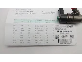 WTRYSKIWACZ BOSCH 0445110351 FIAT, ALFA 1.3 MJET OPEL 1.3 CDTI