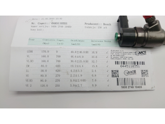 WTRYSKIWACZ BOSCH 0445110351 FIAT, ALFA 1.3 MJET OPEL 1.3 CDTI