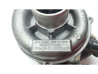 TURBOSPRĘŻARKA PEUGEOT, CITROEN 1.6 HDI 9HY, 9HZ, 110 VOLVO 1.6D 9663199280